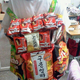 Illustration for article titled Korean Schoolgirls Wearing Backpacks Made of Junk Food
